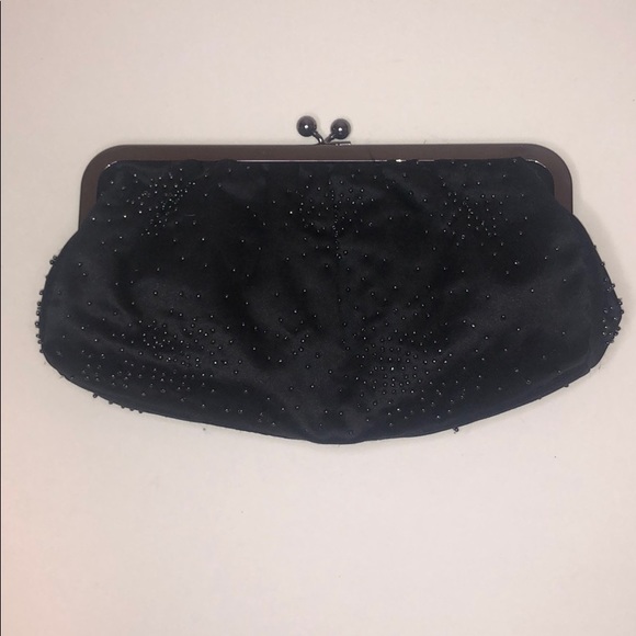 Black Beaded Express Clutch - Picture 2 of 10